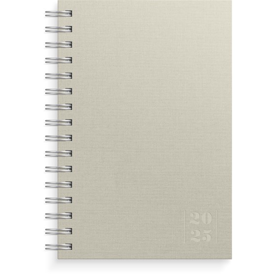 Kalender 2025 Dagbok Textile beige