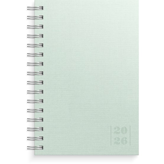 Kalender 2026 Dagbok Textile grön