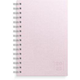 Kalender 2025 Dagbok Textile rosa