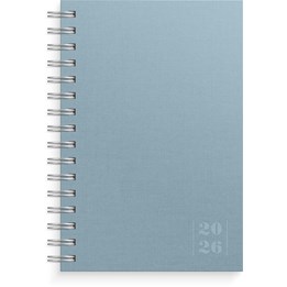 Kalender 2026 Dagbok Textile blå