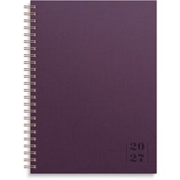 Kalender 2027 Business A5 Textile plommon