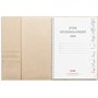 Kalender 2026 Stor Veckokalender beige konstläder Tora