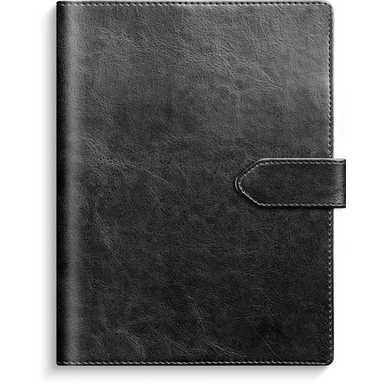 Kalender 2027 Senator A5 svart konstläder