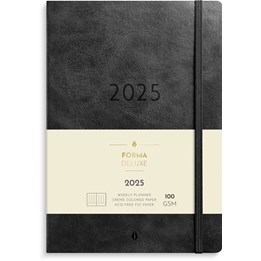 Kalender 2025 Agency Forma Deluxe svart