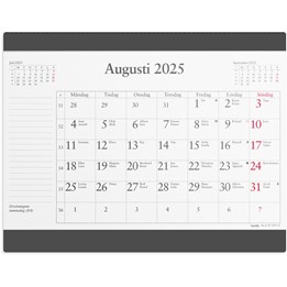 Kalender 2025 Musmatta månadsblock