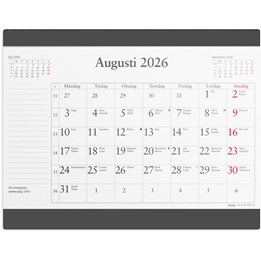Kalender 2026 Musmatta månadsblock