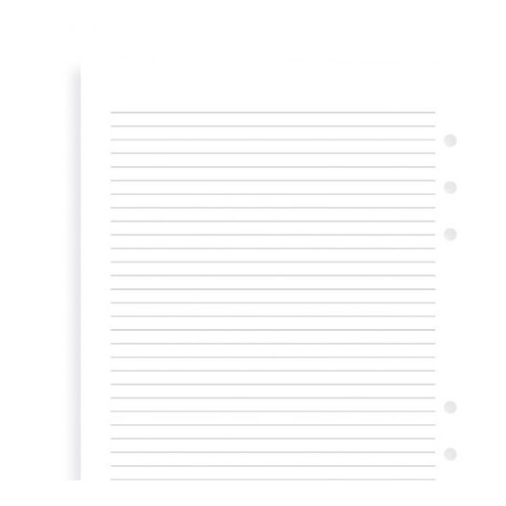 Filofax A5 Linjerade blad  Vita 30st/fp