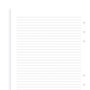 Filofax A5 Linjerade blad  Vita 30st/fp