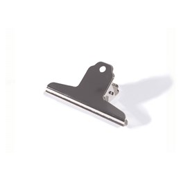 Pappersklämma i Metall 102mm Blank med Hål för Upphängning