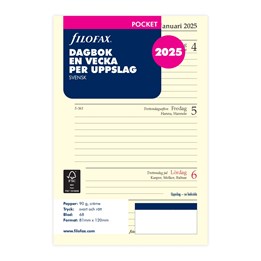 Filofax Pocket Dagbok 2025 V/U