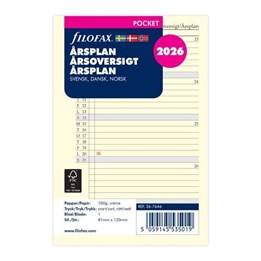 Filofax Personal Årsplan 2026 26-7546