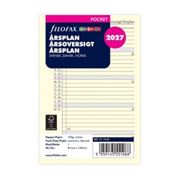 Filofax Personal Årsplan 2027 27-7546