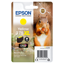 Bläckpatron Epson T378XL Gul