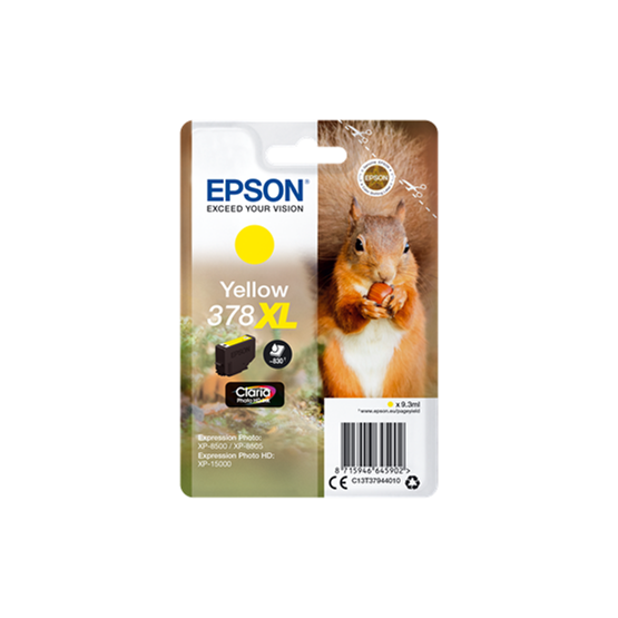 Bläckpatron Epson T378XL Gul