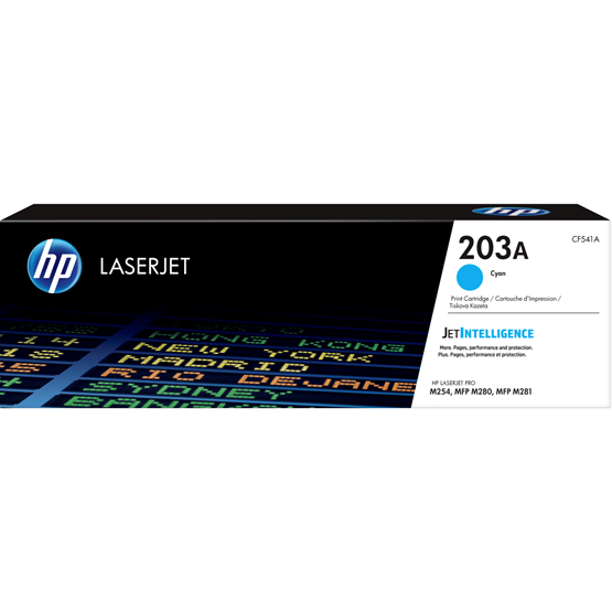 Toner Orginal HP LaserJet 203A cyan