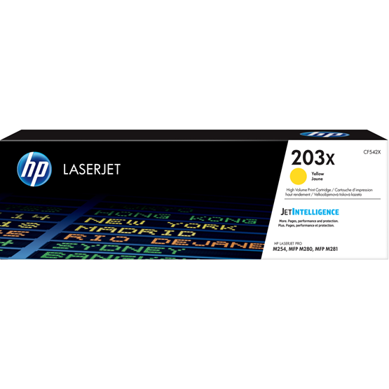 Toner Orginal HP LaserJet 203X yellow
