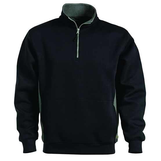 Sweatshirt a-code svart Med zip l