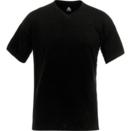 T-shirt v-ringad svart