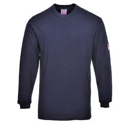 Långärmad T-shirt Antistatisk Marinblå