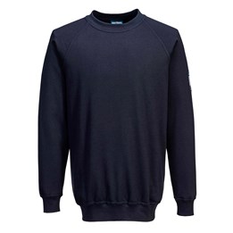 Antistatisk Långärmad Sweatshirt Marinblå