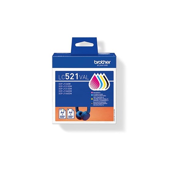 Bläckpatron Brother LC521 Multipack CMYK