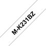 Märkband Brother K231 8mx12mm Svart/vit