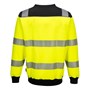 Sweatshirt Rundhals Varsel PW379 Gul/Svart