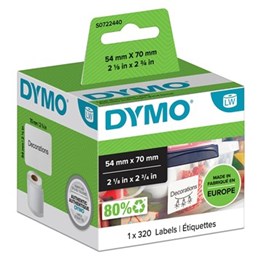 Etikett Dymo Label 70x54 Diskett 6rl/fp