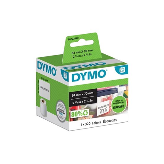 Etikett Dymo Label 70x54 Diskett 6rl/fp