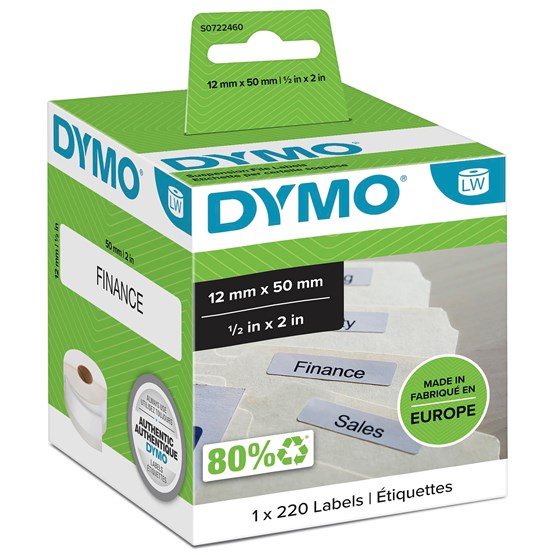Etikett Dymo Label 50x12 Hängmapp