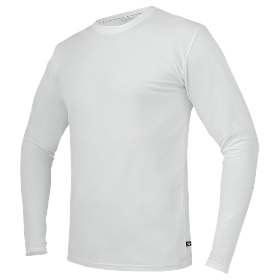 Stretch T-shirt L/S Vit