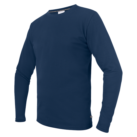 Stretch T-shirt L/S Marinblå