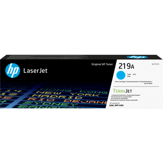 Toner Orginal HP 219A Cyan 1200s 219A