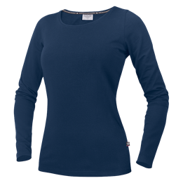 Stretch T-shirt L/S Dam Marinblå