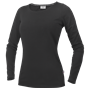 Stretch T-shirt L/S Dam Svart