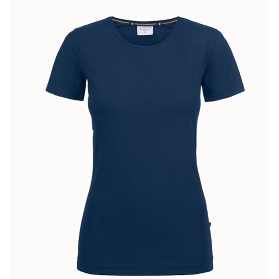 T-Shirt Stretch Marinblå Dam